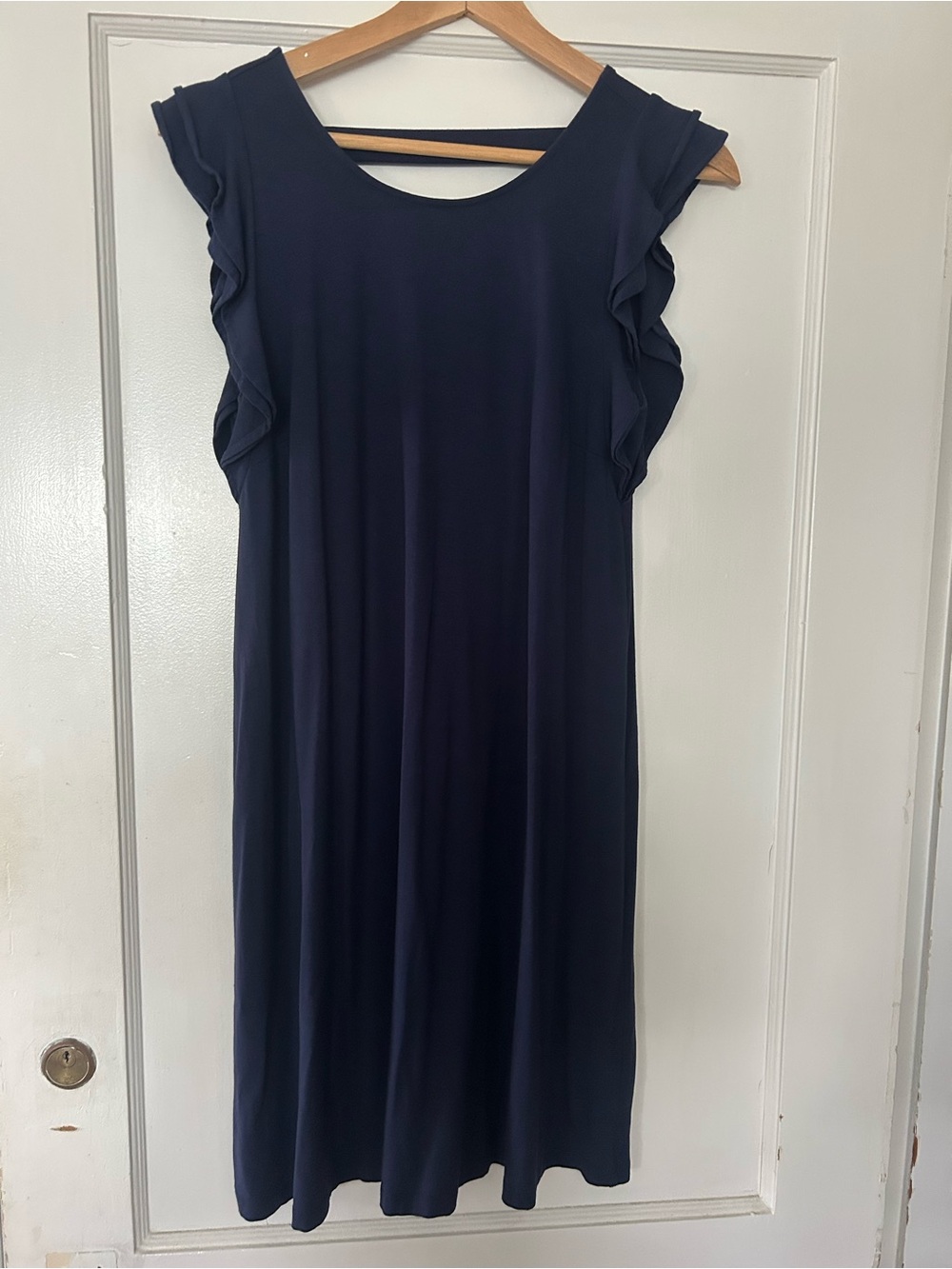 Lilly Pulitzer Navy Ruffle Sleeve “Dani Dress” size small